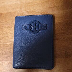 Steel blue Tory Burch card case